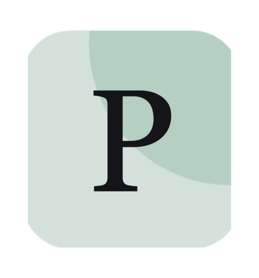 Letter P on green background